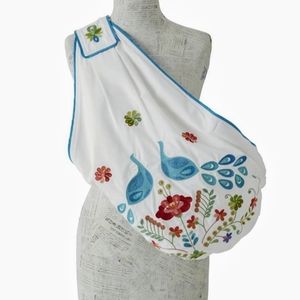 Beautiful peacock embroidered baby sling